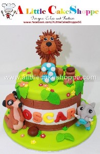 Customised 2D 3D birthday wedding cakes singapore fondant fresh cream