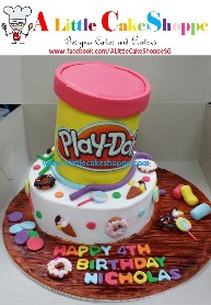 Customised 2D 3D birthday wedding cakes singapore fondant fresh cream
